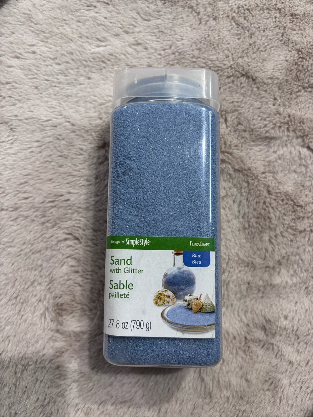 SimpleStyle Blue Glitter Sand - Decorative Craft Sand